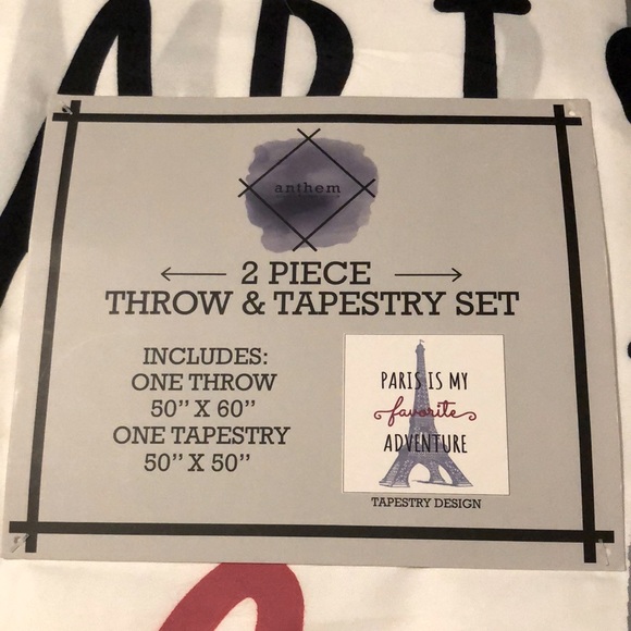“Paris Is My Favorite Adventure” Throw & Tapestry